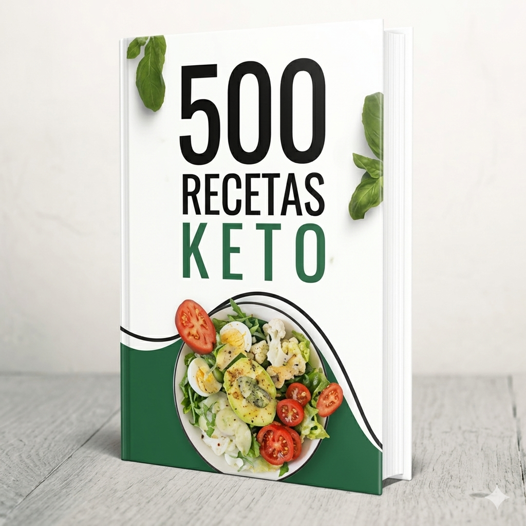 500 Recetas Keto cetogenicas baja 10KG por mes